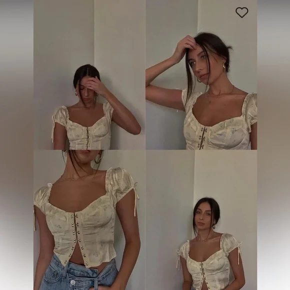 PRINCESS POLLY ALLYSON TOP YELLOW - Picture 7 of 11